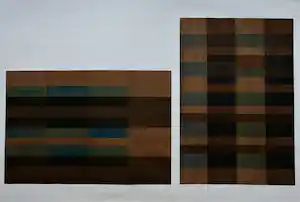 Adine Engelman - Geometrisch abstracte composities - Sjabloondruk verkauft für € 45!