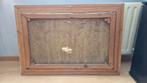 Jan van Vucht Tijssen - Oud boerderij landschappelijke voorstelling koeien verplaatsen over beek. kopen? Bied vanaf 500!