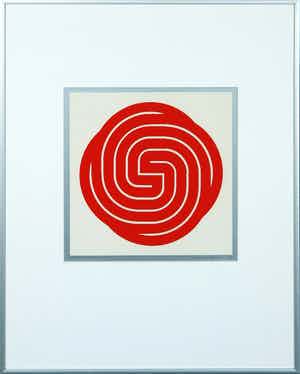 Dirk Huizer - Zeefdruk, Knoop - Ingelijst verkocht voor € 35!