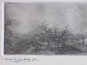 Ruurd van den Berg - Gezicht op Scheveningen - Ets kopen? Bied vanaf 1!