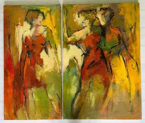 Maria de Vries - 2-luik, staande silhouetten kopen? Bied vanaf 250!