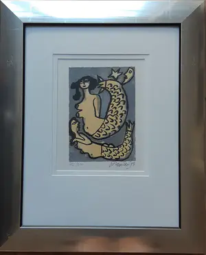 Corneille - " Mémoire de Bali- 4" . Zeefdruk uit 1993. kopen? Bied vanaf 170!