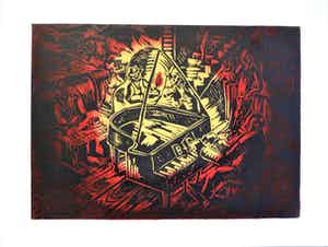 Jörg Immendorff - Ständchen für Beuys verkocht voor € 398!