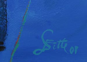 Franscz Witte - Acryl op papier, Beleving van Ruimte - Ingelijst kopen? Bied vanaf 50!