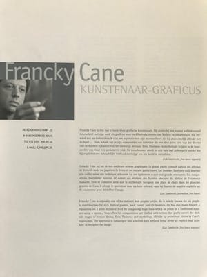 Francky Cane - Linosnede uit 2002 - Gesigneerd - 60/150 kopen? Bied vanaf 45!