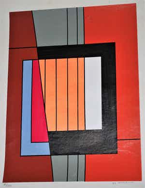 Guy Vandenbranden - Constructie I - zeefdruk verkocht voor € 100!