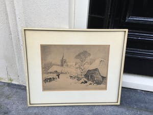 Toon de Jong - C4372W - winter in Blaricum kopen? Bied vanaf 75!