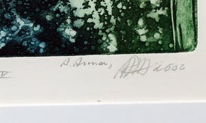 Ad Arma - Ets/Aquatint, Floating matter IV - Ingelijst36 kopen? Bied vanaf 50!