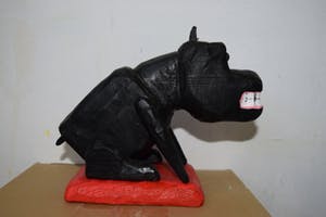 Peter Bastiaanssen - Zittend hondje zonder titel kopen? Bied vanaf 70!