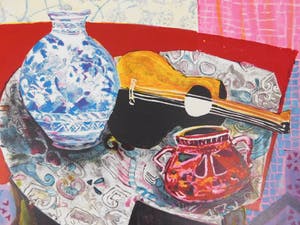 Wendy Chazin - Still-life with Violin and Vase kopen? Bied vanaf 20!
