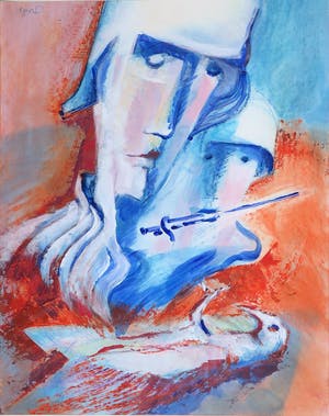 Joe Wols - Gouache op papier, Zonder titel kopen? Bied vanaf 35!