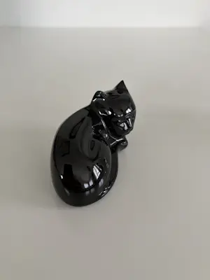 Val-Saint-Lambert - Een paar kristallen katten van Val Saint Lambert – model ontworpen door Katherine De Sousa. kopen? Bied vanaf 500!