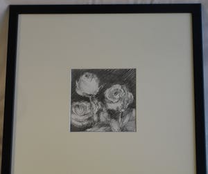 Fon Klement - Ingelijste tekening , Bloemstilleven met Rozen I - 2000 kopen? Bied vanaf 100!