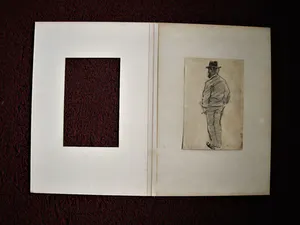 Léo Gausson - Franse neo Impressionist - 1903 - Houtskool - portret van Erik Satie - gesigneer kopen? Bied vanaf 82!