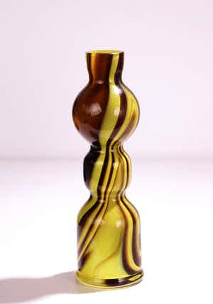 Carlo Moretti - Polychrome glazen vaas met origineel label verkocht voor € 1!