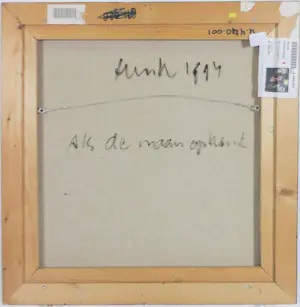 Henk Eikenaar - Acryl op doek, Als de maan opkomt - Ingelijst + boek kopen? Bied vanaf 400!