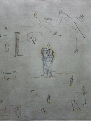 Henk Visch - FIGURATIE / ZW-W ETS + POTLOOD / EAU-FORTE + CRAYON / 66x50cm / SIG kopen? Bied vanaf 55!