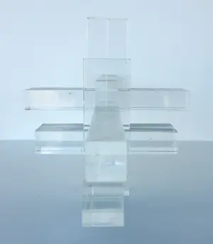 Margot Zanstra - Plexiglas sculptuur, Dubbel uitschuifbare knoop kopen? Bied vanaf 150!