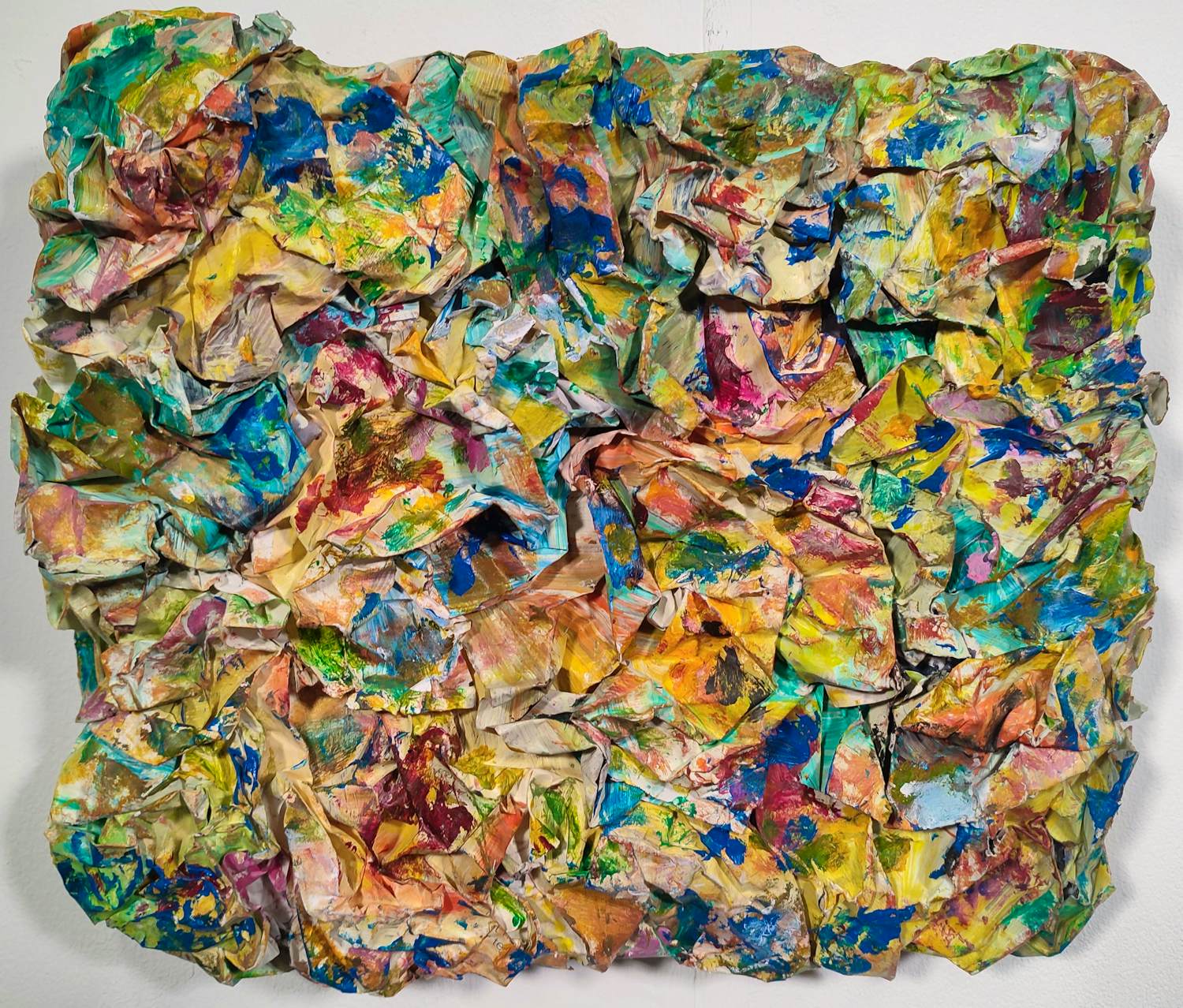 Helen Nieuwendijk - Wandobject van beschilderd papier, Vertering kopen? Bied vanaf 60!