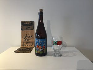 Curiosa - Herman brood gezeefdrukte bierfles en glas met originele verpakking kopen? Bied vanaf 50!