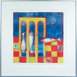 Marianne Aulman - Litho, Sirenen V - Ingelijst kopen? Bied vanaf 1!