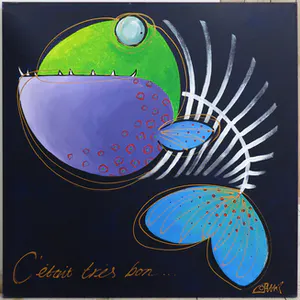 Joyce van Oorschot - Acryl op doek, C'était très bon (Groot) kopen? Bied vanaf 1!