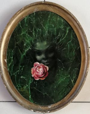 Jean Denis Maillart - Visage aux fleurs kopen? Bied vanaf 140!