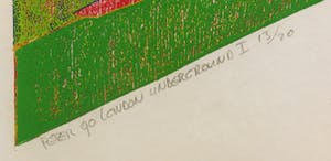 Peter Wortel - Houtsnede, London Underground I - Ingelijst kopen? Bied vanaf 1!