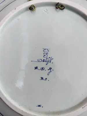 Potterie Oud Delft - Wandbord Kerstmis kopen? Bied vanaf 30!