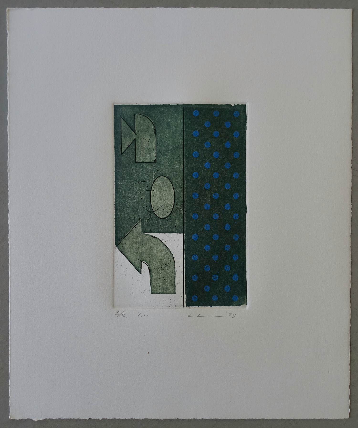 Thomas Ankum - Zonder Titel, ets, oplage 2 ex., 1993 gesigneerd/genummerd, mint kopen? Bied vanaf 55!