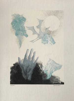 Jan Vaerten - Kleurenzeefdruk - oplage 23/125 - 1978 - Gesigneerd kopen? Bied vanaf 45!