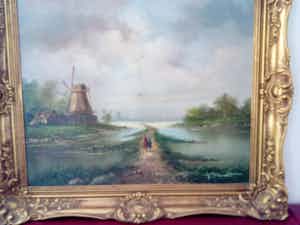 Niet of onleesbaar gesigneerd - Landschap verkocht voor € 1!