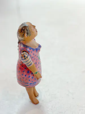 Niet of onleesbaar gesigneerd - Vintage hangende keramiek kunstwerk, pop, jaren '70 kopen? Bied vanaf 1!