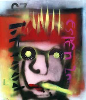 Herman Brood - Duo-werk koninginnenhoofd - Herman Brood & Espen Greger Hagen verkocht voor € 1345!