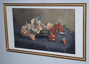 Constantia Arnolda Balwe - Stilleven met rozen - kleurenlitho (zeldzaam) kopen? Bied vanaf 45!