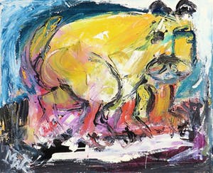 Martin van Wordragen - Olieverf op doek, Sluikstorter - Ingelijst kopen? Bied vanaf 1!