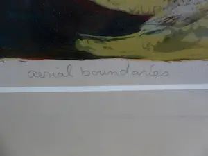 Hans Vanhorck - Litho, Titel, "Aerial Boundaries " uit 1995 kopen? Bied vanaf 35!