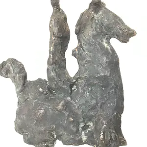 Brons (Onbekend) - Paard en mens kopen? Bied vanaf 1!