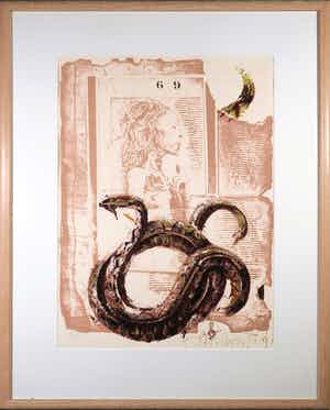 Gerti Bierenbroodspot - Zeefdruk, Ik dacht aan Afrika - Ingelijst (Groot) verkocht voor € 1!