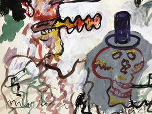 Anton Martineau - zonder titel (gemengde technieken op papier) kopen? Bied vanaf 195!