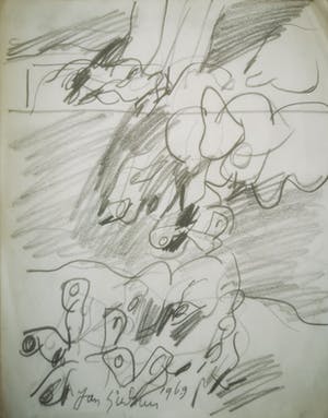 Jan Sierhuis - Tekening 1969 kopen? Bied vanaf 1!