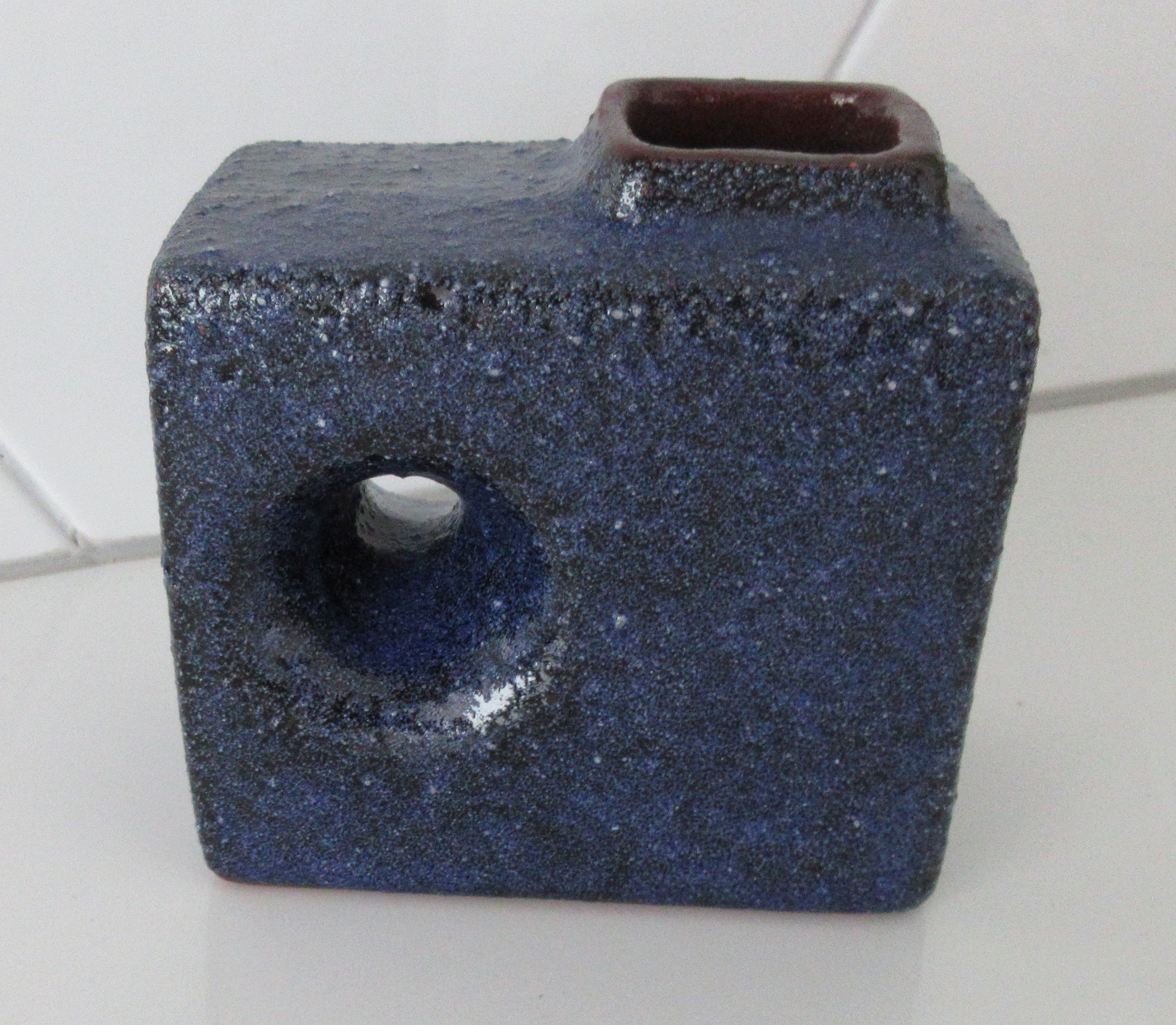 Afina Rijnsburg - Blauw Schoorsteen vaasje kopen? Bied vanaf 14!