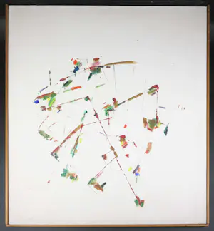 Mark Polee - Acryl op doek, In groen - Ingelijst kopen? Bied vanaf 1!