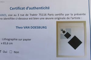 Theo van Doesburg - 4 zwarte vierkanten kopen? Bied vanaf 475!