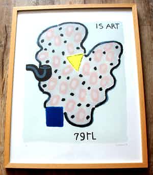 Reinier Lucassen - Zeefdruk: Is Art - 1979 verkocht voor € 150!