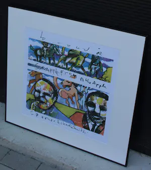 Herman Brood - Ingelijste zeefdruk: Scrapple from the Apple - 1992 kopen? Bied vanaf 199!