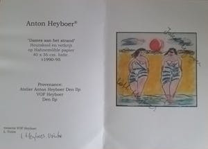 Anton Heyboer - Baddames aan het strand - kopen? Bied vanaf 425!