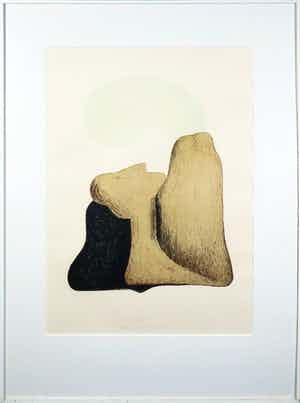 Sigurdur Gudmundsson - Litho, Salt - Ingelijst verkocht voor € 70!