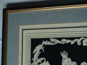 Robert Hallatu - Ingelijste inkttekening , ‘Kringloop…’ – 1978 – Lijst, 49 x 64 cm. kopen? Bied vanaf 250!