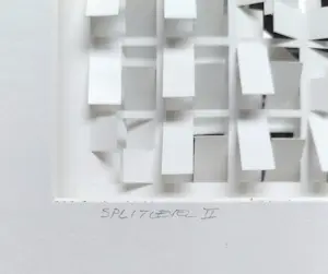 Jan Willem van Swigchem - Splitlevel II, papier reliëf (mooi ingelijst) kopen? Bied vanaf 495!